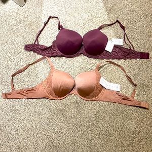 2 Auden Push Up Bras 38C